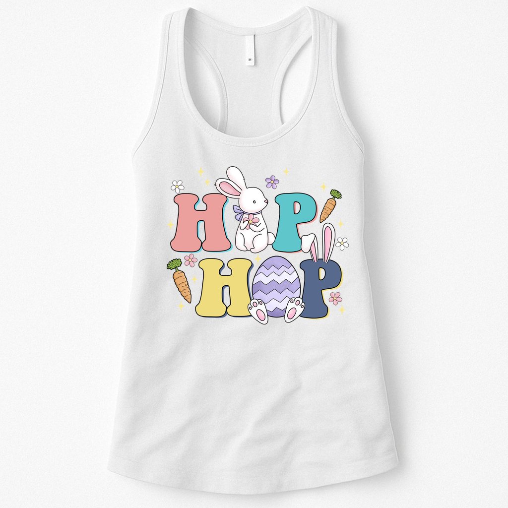 Hip Hop Easter Bunny Festive Holiday Cute Womens Tank Top