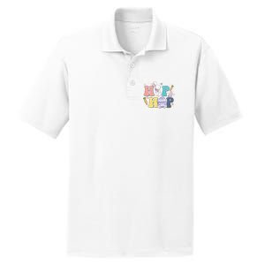 Hip Hop Easter Bunny Festive Holiday Cute PosiCharge RacerMesh Polo