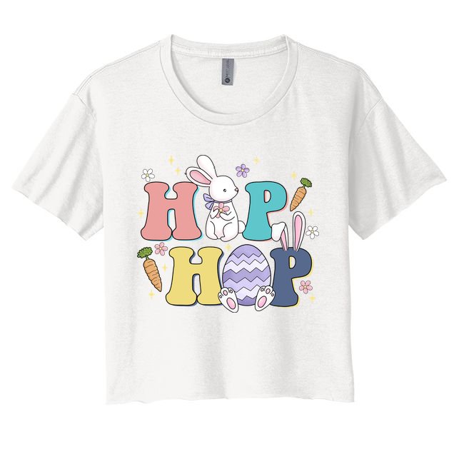 Hip Hop Easter Bunny Festive Holiday Cute Crop Top
