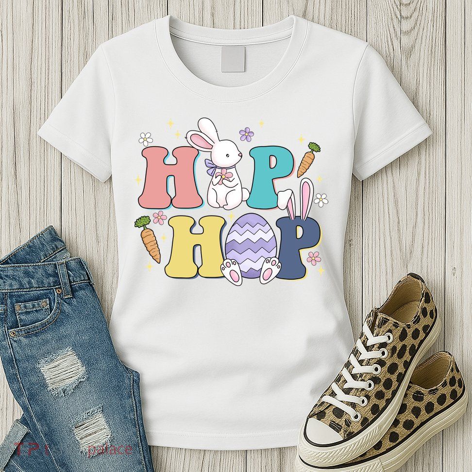 Hip Hop Easter Bunny Festive Holiday Cute Women's T-Shirt