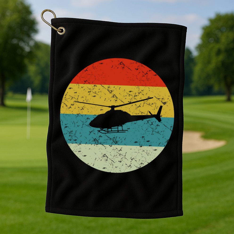 Helicopter Golf Towel
