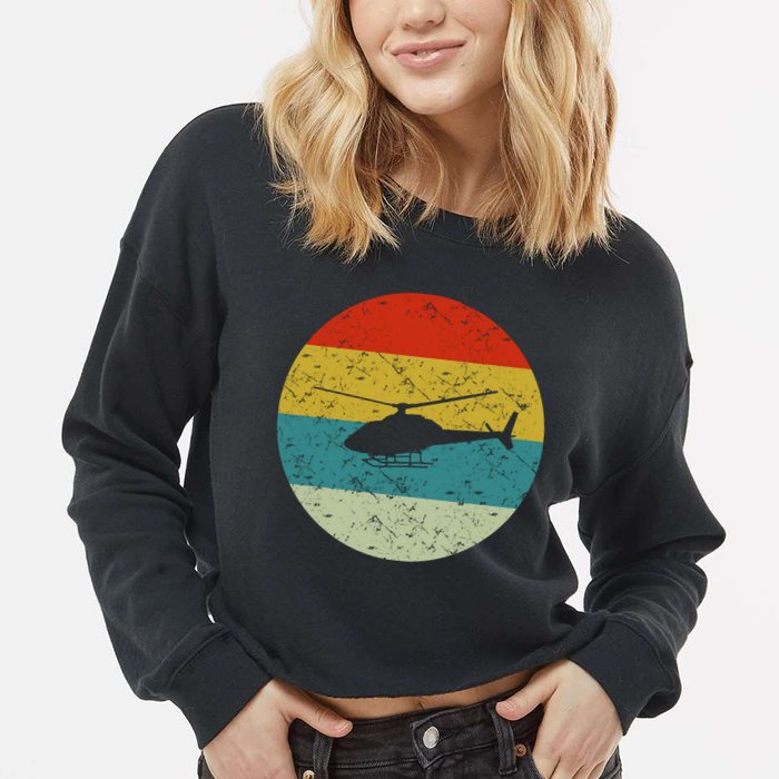 Helicopter Cropped Pullover Crew