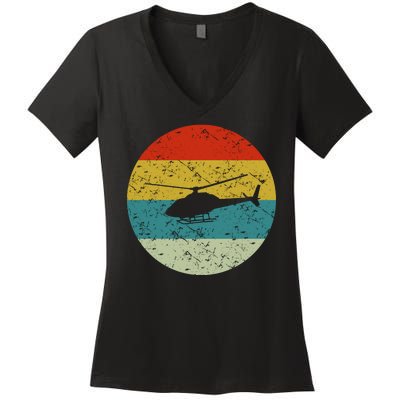 Helicopter Women's V-Neck T-Shirt