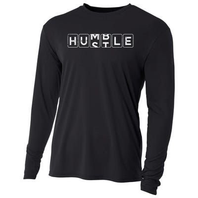 Humble Hustle Entrpreneur Cool Hustler Hard Work Cooling Performance Long Sleeve Crew