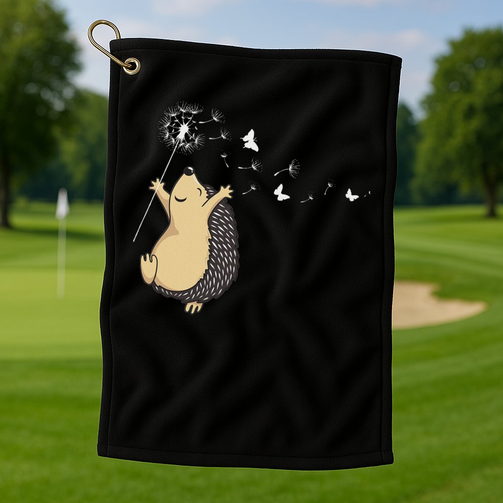 Hedgehog Golf Towel