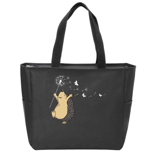 Hedgehog Zip Tote Bag