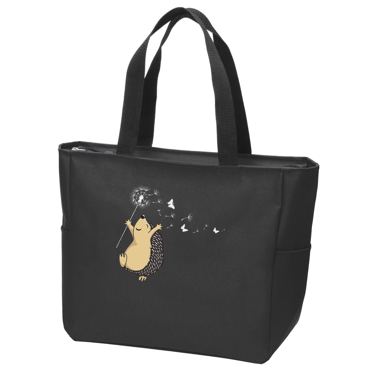 Hedgehog Zip Tote Bag