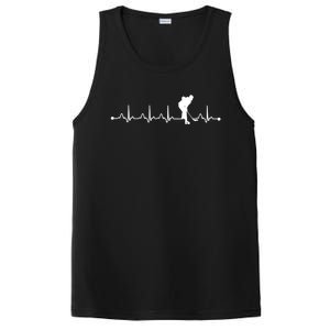 Hockey Heartbeat Ekg Pulse Hockey Player Lover Gift PosiCharge Competitor Tank