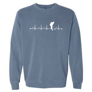 Hockey Heartbeat Ekg Pulse Hockey Player Lover Gift Garment-Dyed Sweatshirt