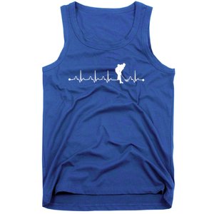 Hockey Heartbeat Ekg Pulse Hockey Player Lover Gift Tank Top