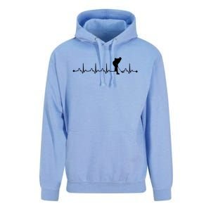 Hockey Heartbeat Ekg Pulse Hockey Player Lover Gift Unisex Surf Hoodie