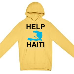 Help Haiti Earthquake Relief Premium Pullover Hoodie