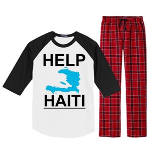 Help Haiti Earthquake Relief Raglan Sleeve Pajama Set