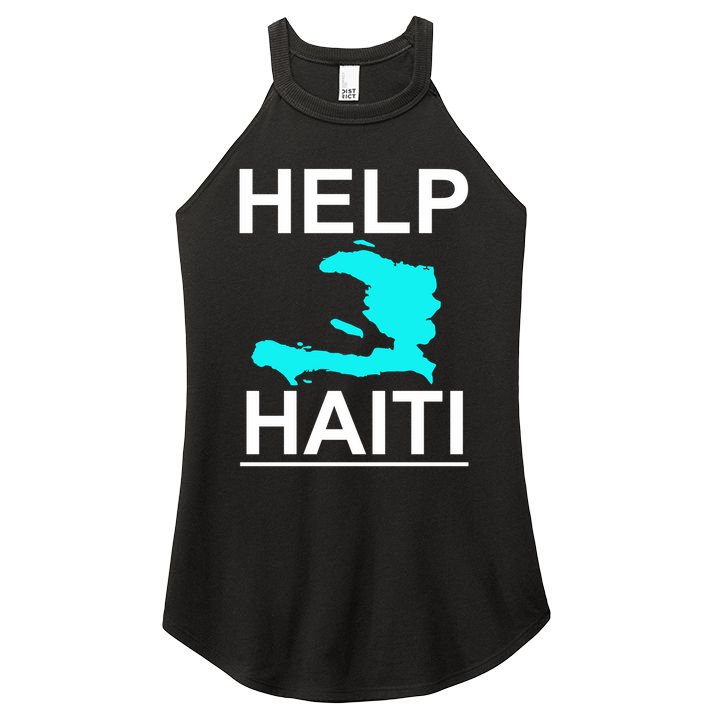 Help Haiti Earthquake Relief Women's Perfect Tri Rocker Tank