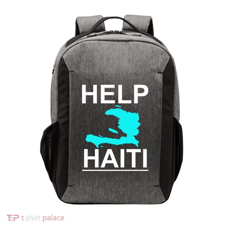 Help Haiti Earthquake Relief Vector Backpack