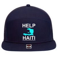 Help Haiti Earthquake Relief 7 Panel Mesh Trucker Snapback Hat