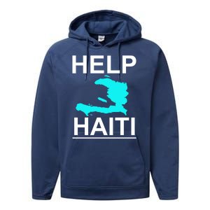 Help Haiti Earthquake Relief Performance Fleece Hoodie