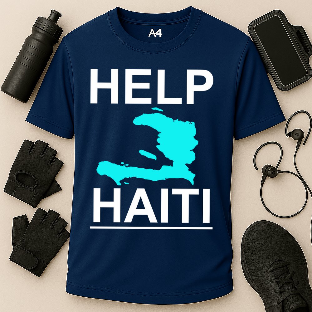 Help Haiti Earthquake Relief Cooling Performance Crew T-Shirt