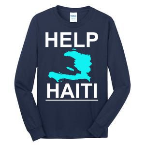 Help Haiti Earthquake Relief Tall Long Sleeve T-Shirt