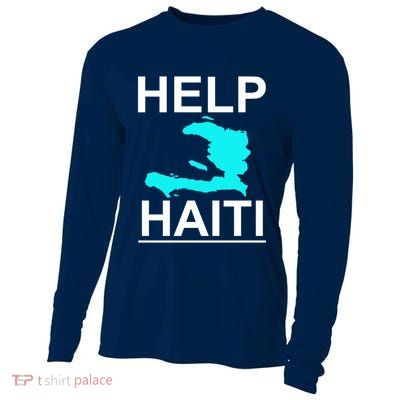 Help Haiti Earthquake Relief Cooling Performance Long Sleeve Crew