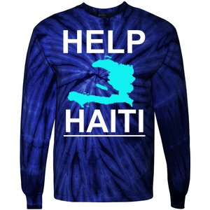 Help Haiti Earthquake Relief Tie-Dye Long Sleeve Shirt