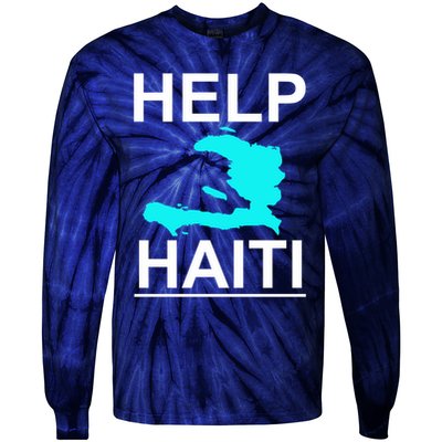 Help Haiti Earthquake Relief Tie-Dye Long Sleeve Shirt