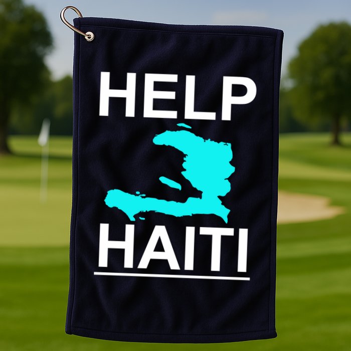 Help Haiti Earthquake Relief Golf Towel
