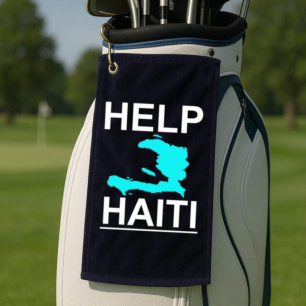 Help Haiti Earthquake Relief Golf Towel