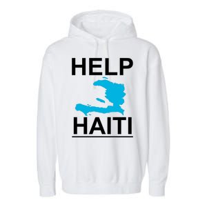 Help Haiti Earthquake Relief Garment-Dyed Fleece Hoodie