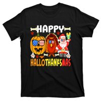 Happy HalloThanksMas Funny Pumpkin T-Shirt