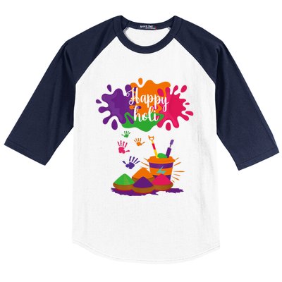 Happy Holi Festival Outfit For Family Baseball Sleeve Shirt