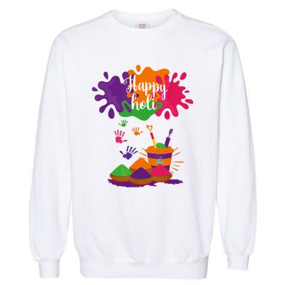 Happy Holi Festival Outfit For Family Garment-Dyed Sweatshirt