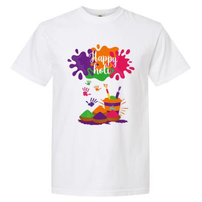 Happy Holi Festival Outfit For Family Garment-Dyed Heavyweight T-Shirt