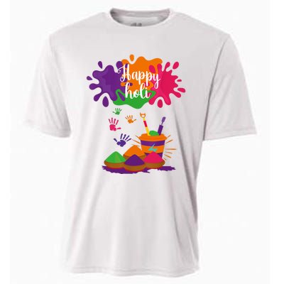 Happy Holi Festival Outfit For Family Cooling Performance Crew T-Shirt