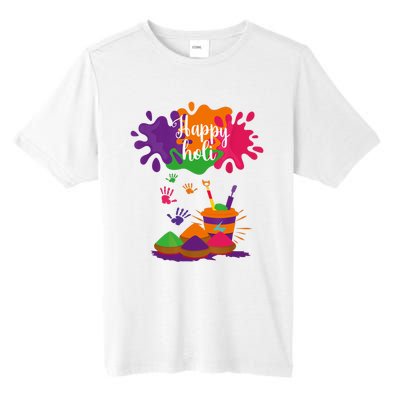 Happy Holi Festival Outfit For Family Tall Fusion ChromaSoft Performance T-Shirt