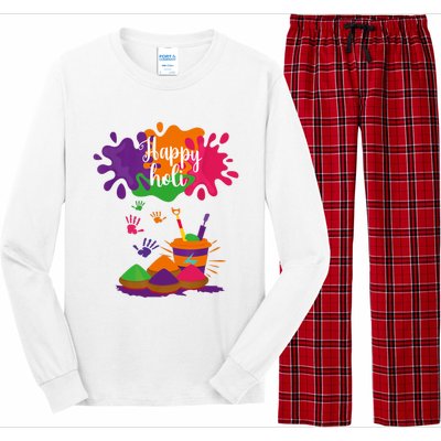 Happy Holi Festival Outfit For Family Long Sleeve Pajama Set