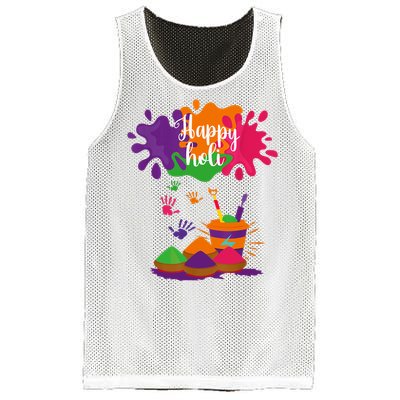 Happy Holi Festival Outfit For Family Mesh Reversible Basketball Jersey Tank