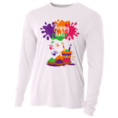 Happy Holi Festival Outfit For Family Cooling Performance Long Sleeve Crew