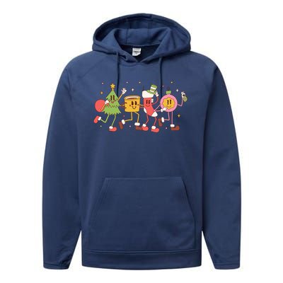 Happy Holiday Festive Christmas Cute Smile Performance Fleece Hoodie