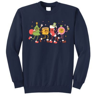 Happy Holiday Festive Christmas Cute Smile Tall Sweatshirt