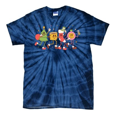 Happy Holiday Festive Christmas Cute Smile Tie-Dye T-Shirt