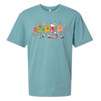 Happy Holiday Festive Christmas Cute Smile Sueded Cloud Jersey T-Shirt