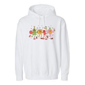 Happy Holiday Festive Christmas Cute Smile Garment-Dyed Fleece Hoodie