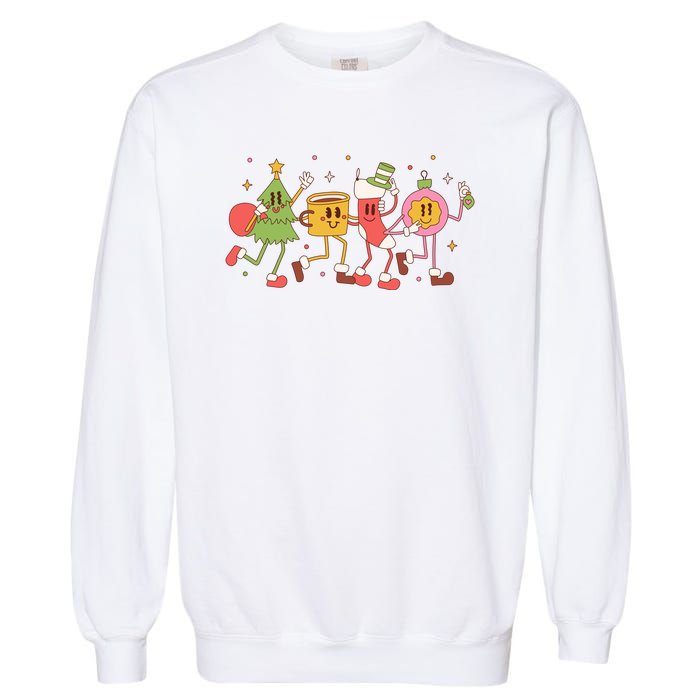 Happy Holiday Festive Christmas Cute Smile Garment-Dyed Sweatshirt