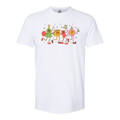 Happy Holiday Festive Christmas Cute Smile Softstyle CVC T-Shirt