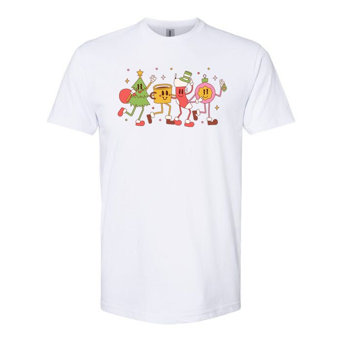 Happy Holiday Festive Christmas Cute Smile Softstyle CVC T-Shirt