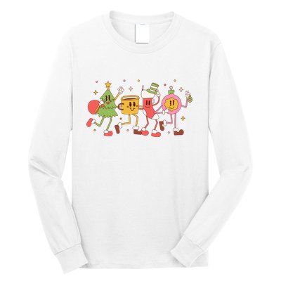 Happy Holiday Festive Christmas Cute Smile Long Sleeve Shirt