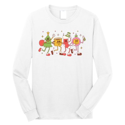 Happy Holiday Festive Christmas Cute Smile Long Sleeve Shirt