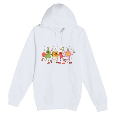 Happy Holiday Festive Christmas Cute Smile Premium Pullover Hoodie