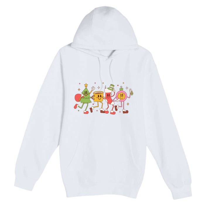 Happy Holiday Festive Christmas Cute Smile Premium Pullover Hoodie